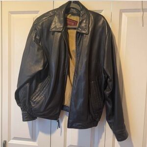 Vintage Leather Bomber
